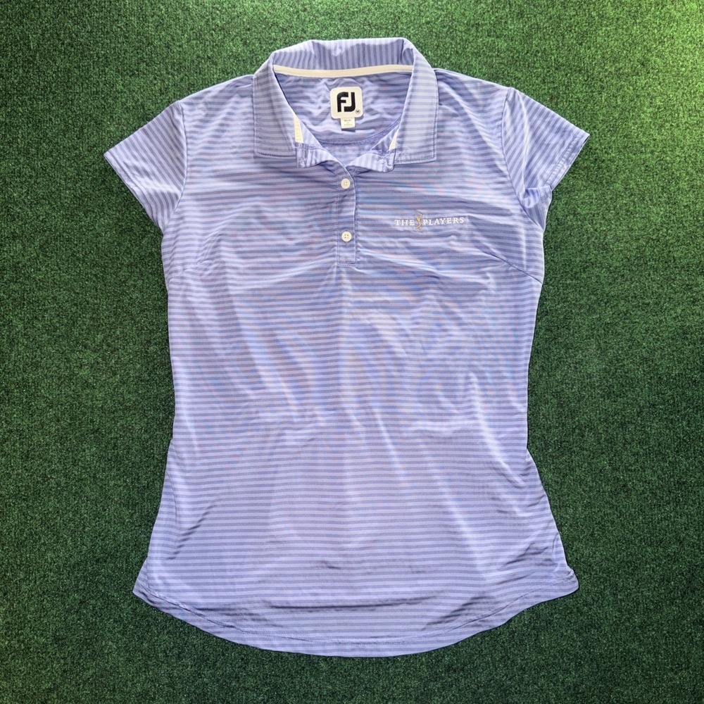 Fortjoy The Players Women's Polo Medium Purple Stripe